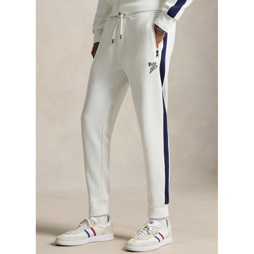 NWT Polo Ralph Lauren Men XXL Wing Foot 67 Track Pants White Double Knit Jogger